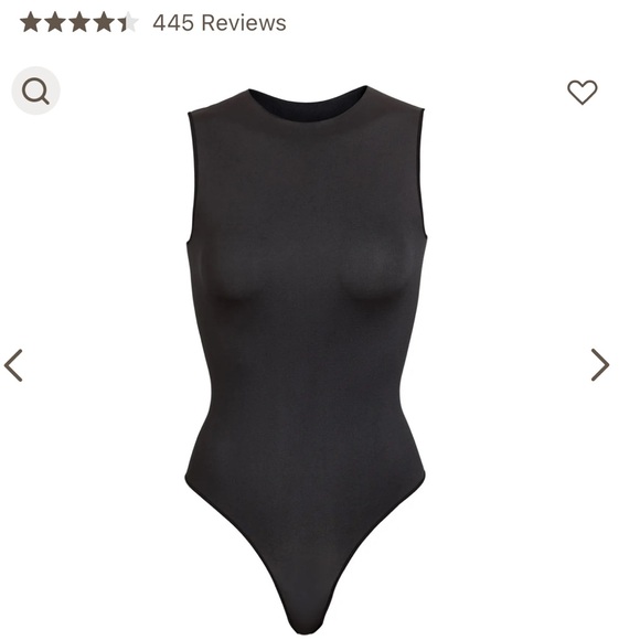 Set of two Skims Essential crew neck sleeveless bodysuits - Picture 2 of 4